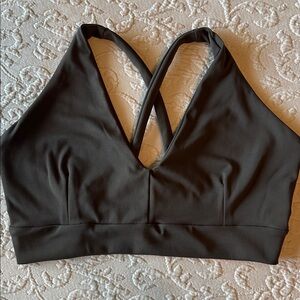 Skatie taupe Amber Sports Bra, Large